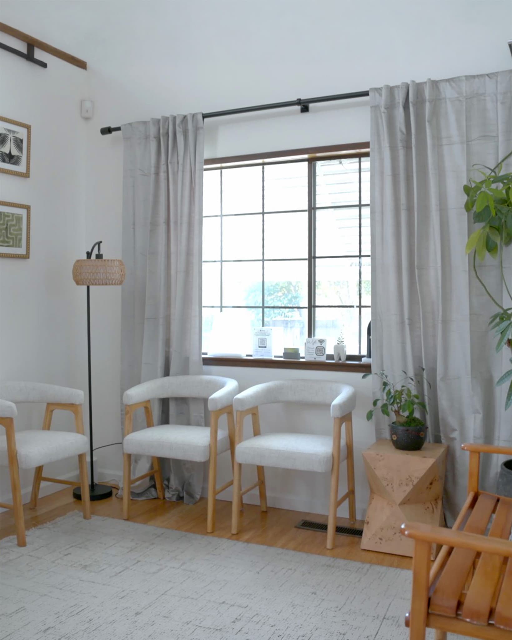 Relaxed patient lounge with soft chairs at Sonoma Springs Dental, a boutique dental office in Sonoma, CA