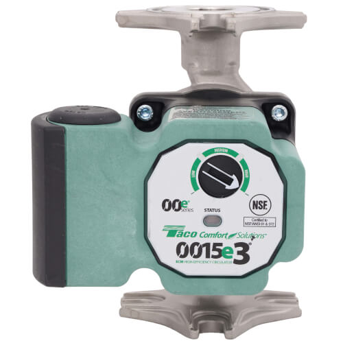 Taco 0015e3-SF4 Stainless Steel Three Speed High Efficiency Circulator Pump