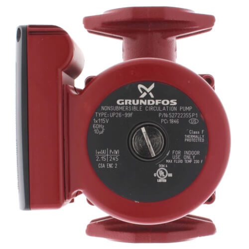 Grundfos UP 26-99 Cast Iron Single Speed Circulator Pump