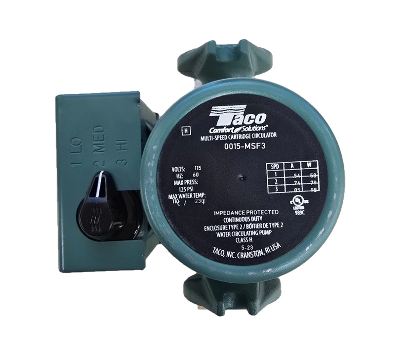 Taco 0015-MSF3 Cast Iron Three Speed Circulator Pump