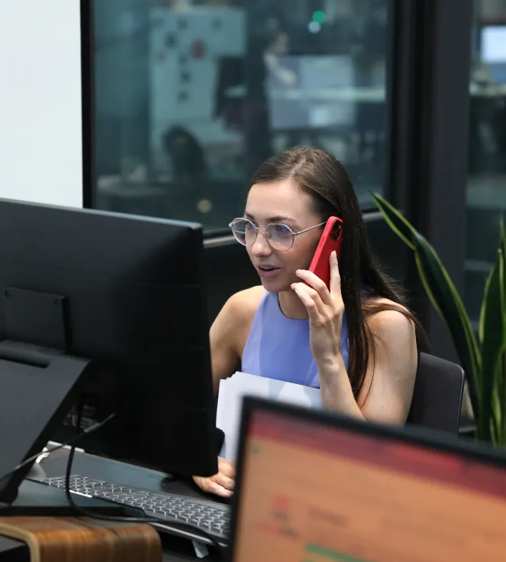 employee calling someone