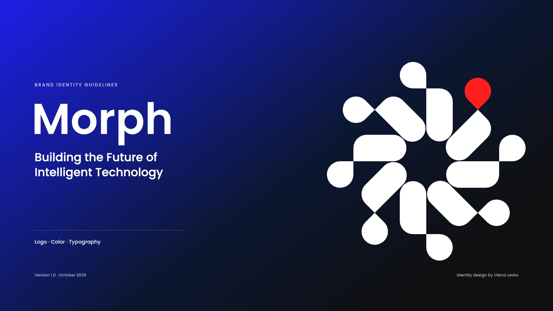 Morph brand guidelines page 01: Cover