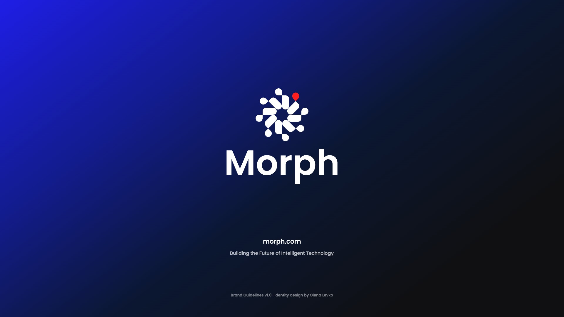 Morph brand guidelines page 16: Back cover