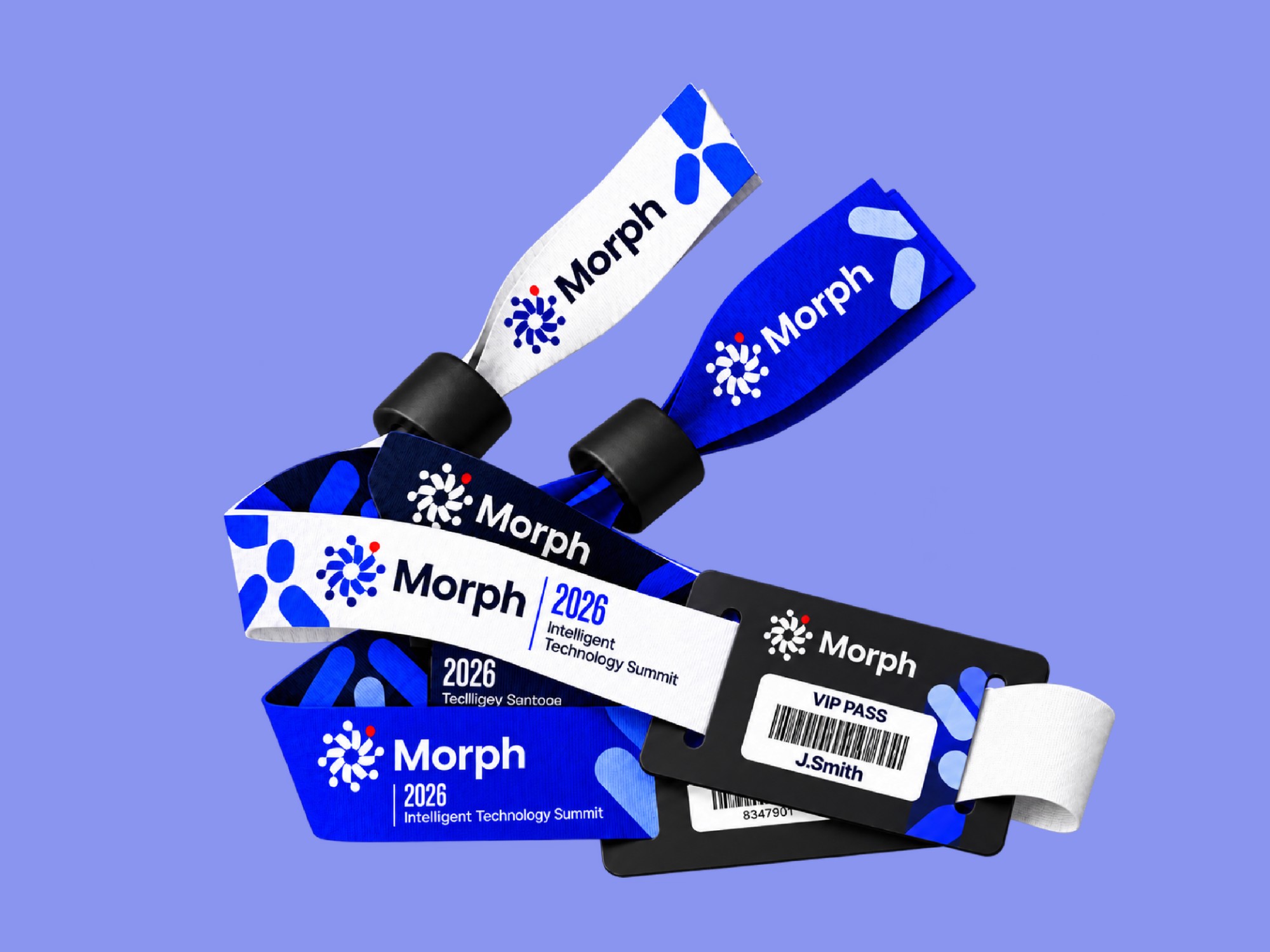 Morph event wristbands and VIP pass