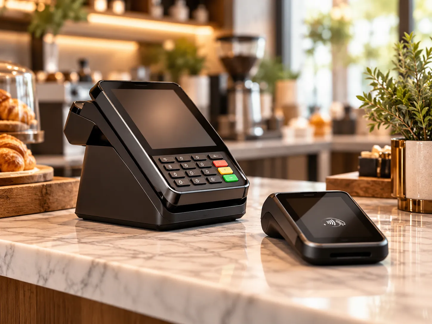 Countertop and wireless terminals
