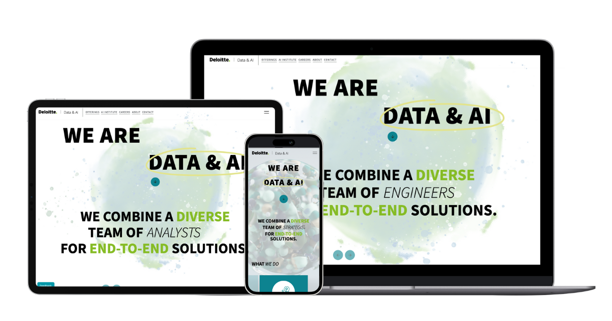 Deloitte 'Data & AI' Web Development
