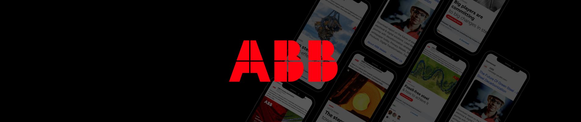 ABB Metals Fossil Free Steel Linkedin & Google Campaign