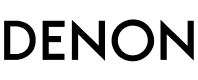Denon logo text in black on a white background.