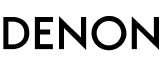 Denon logo in black text with a stylized letter D.