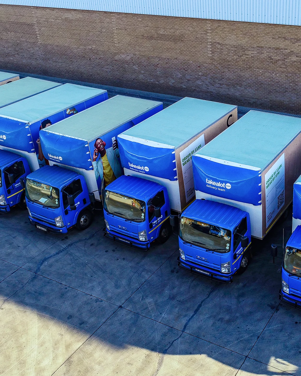 Shop and Ship Takealot marketplace fulfillment and ecommerce delivery trucks in South Africa