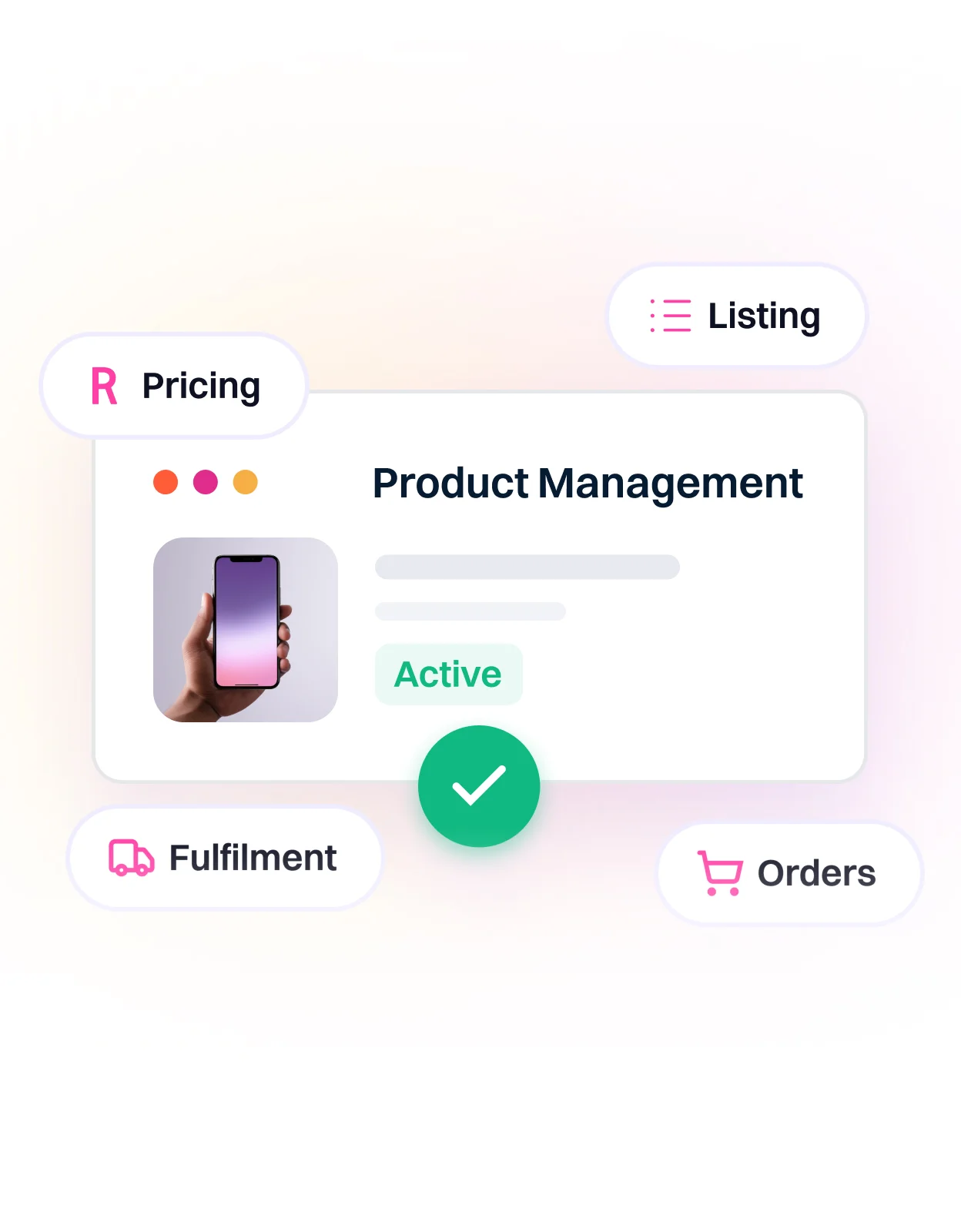 Shop and Ship marketplace operations management interface showing order fulfillment and product listing details