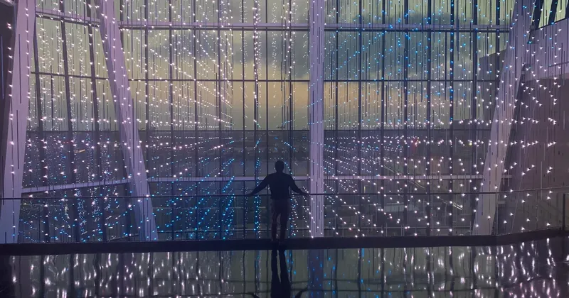Virtual Sky LED ceiling at the Oklahoma City Convention Center
