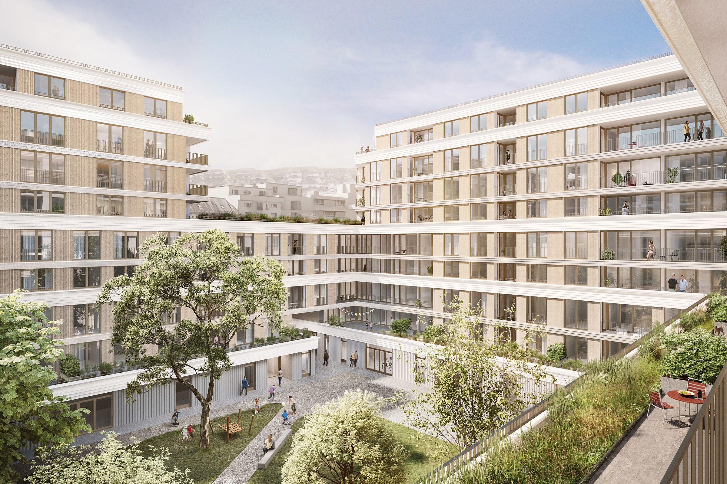 Acacias · Cour paysagère