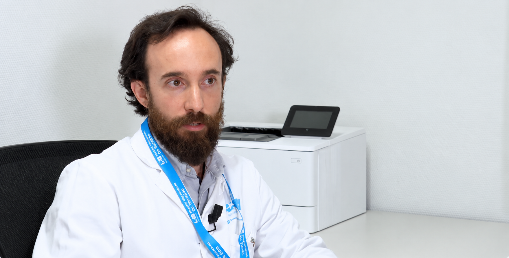Dr. Juan Ramón Gimeno in his consulting room