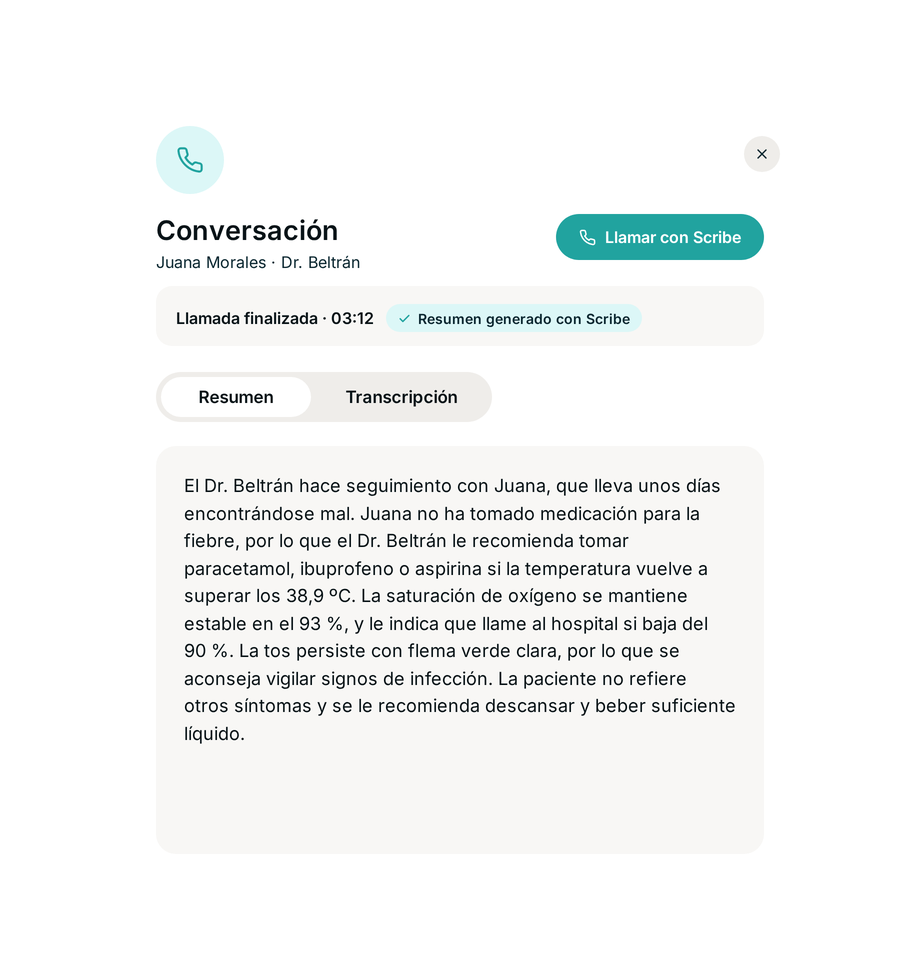 A virtual agent that supports clinical teams