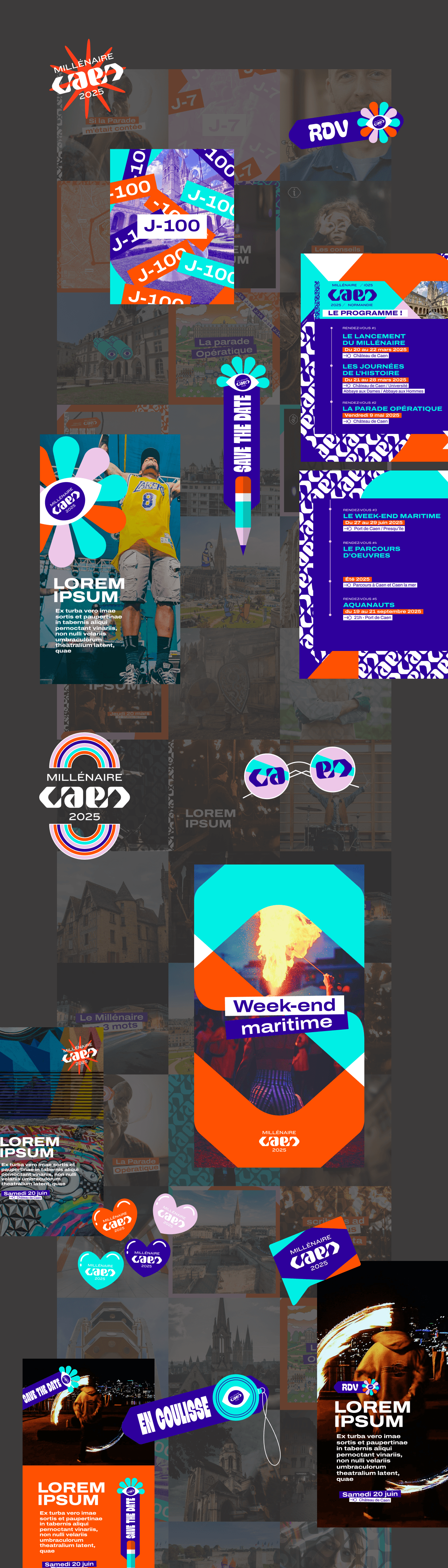Stickers et couvertures de stories à la une du Millénaire de Caen