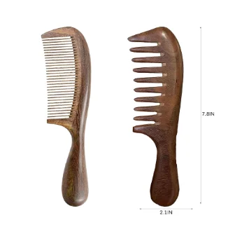 Walnut wood comb