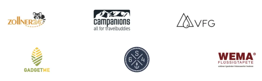 Kunden von Adstronauts: Zollner24, Campanions, VFG, GadgetMe, 64, WEMA