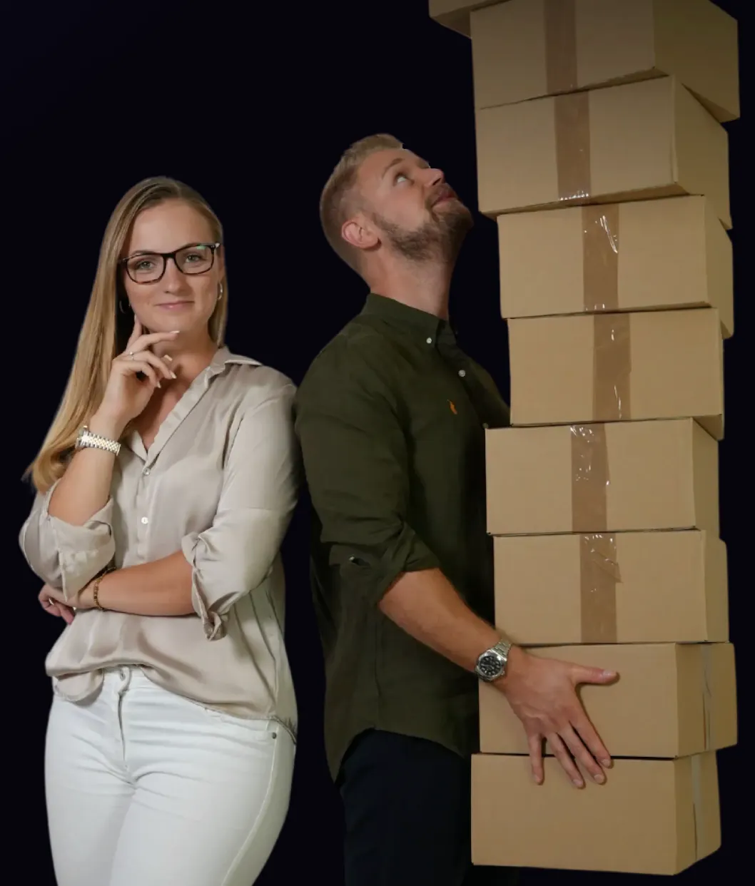 Jana Micus und Felix Röllig, Gründer der Adstronauts