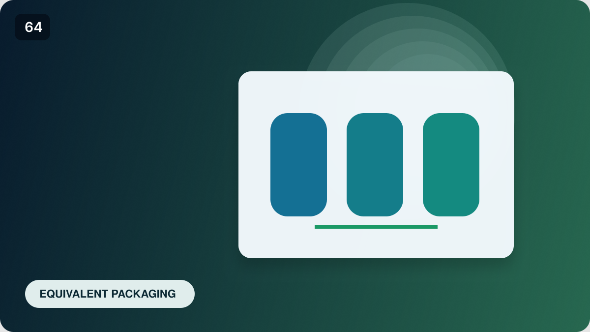 RecyClass equivalent packaging: when variants can share one certificate
