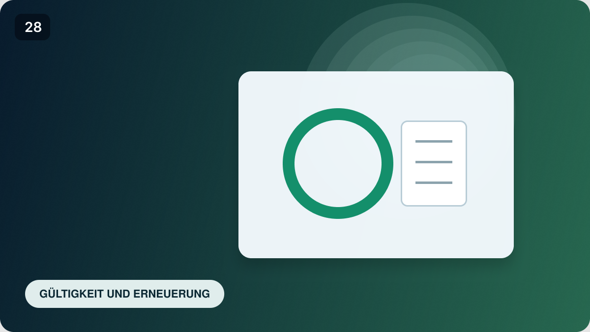 Gültigkeit und Erneuerung von RecyClass-Zertifikaten