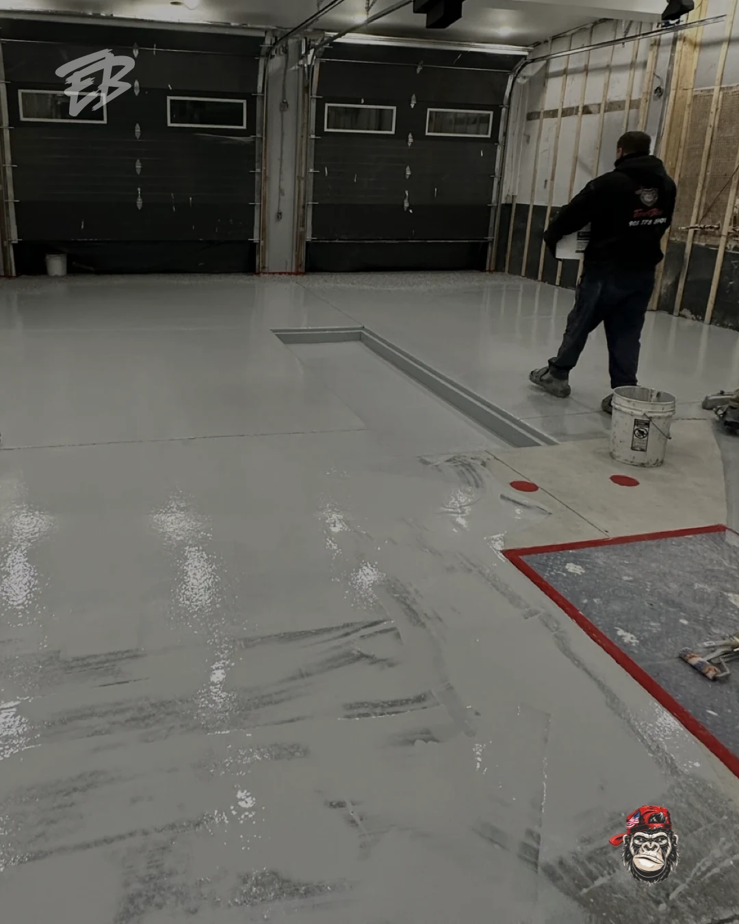 Garage floor waterproofing system