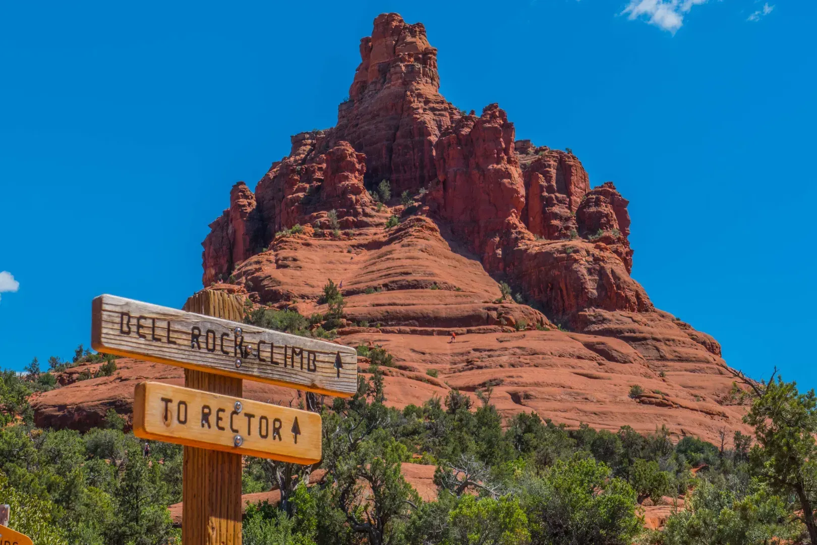 Sedona red rocks at sunset