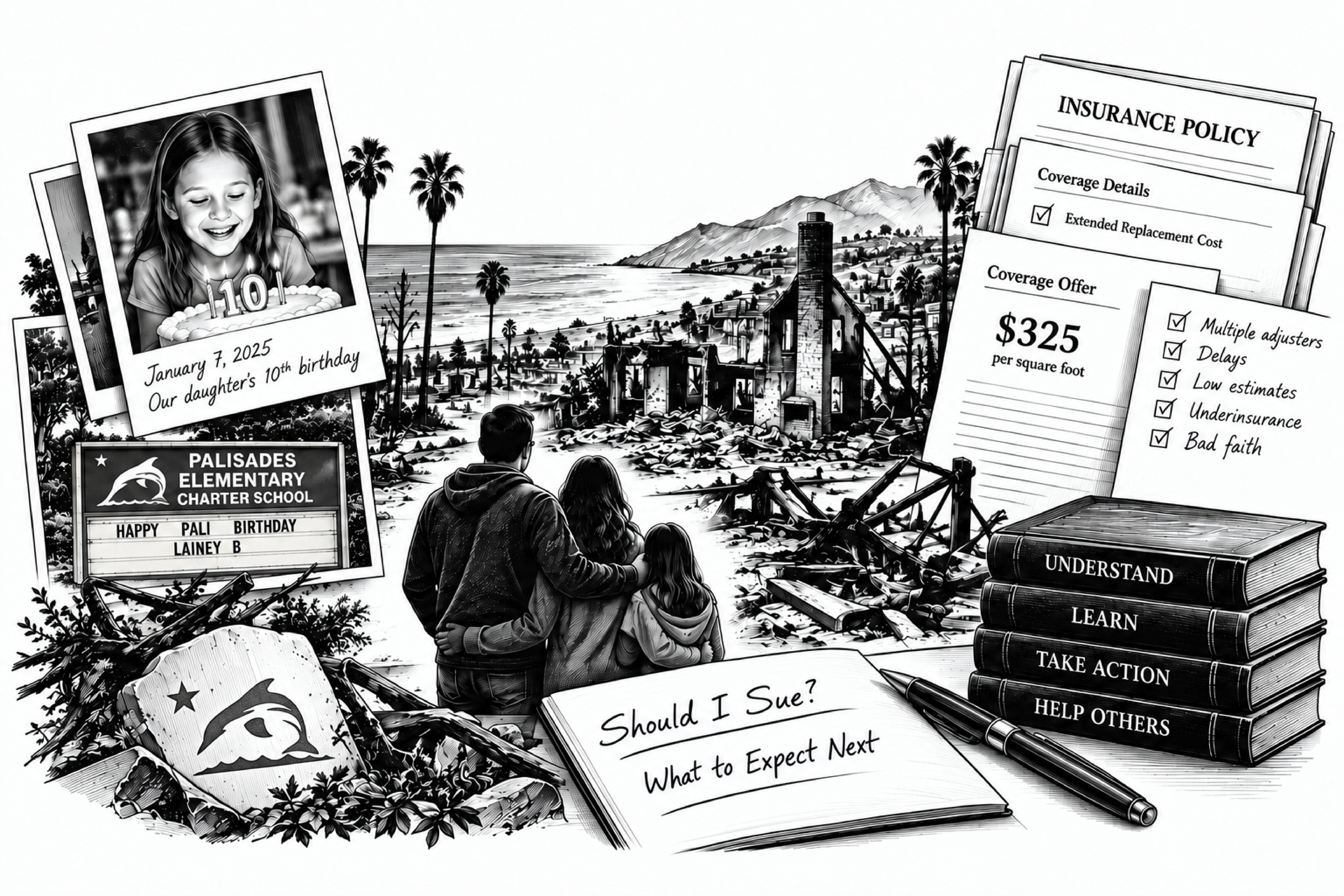 Illustration representing the story and purpose behind ISMIC and its homeowners insurance resources.