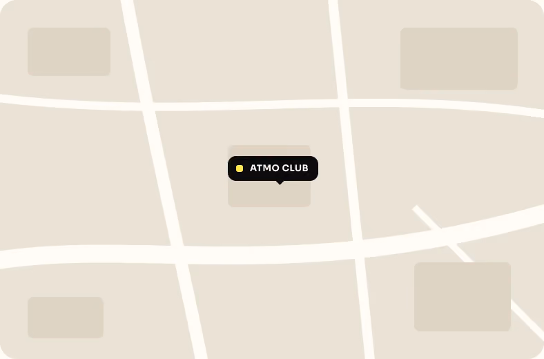 Kartenausschnitt mit dem Standort des ATMO CLUB in Garbsen