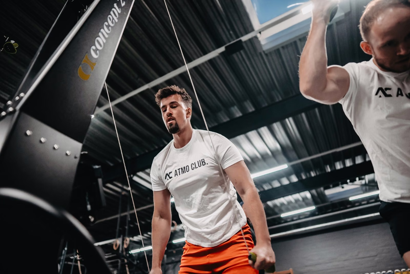 Training am SkiErg im ATMO Club