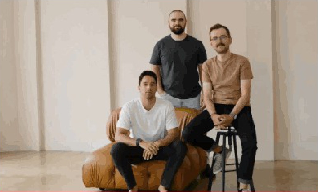 Three Idea Factory student entrepreneurs seated together in a studio, representing the founders the Impact Seed Fund supports