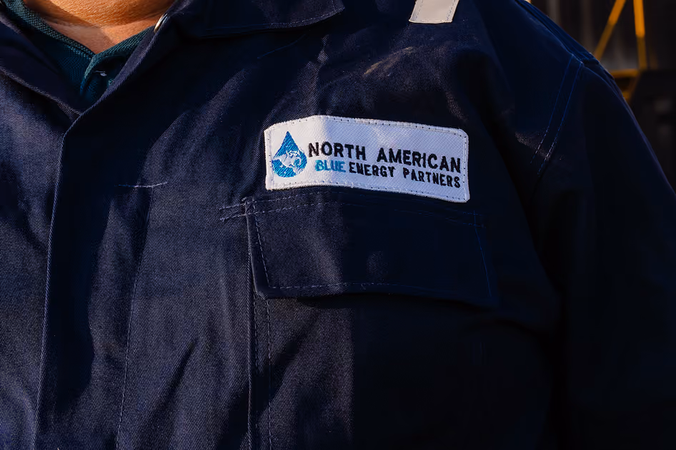 NABEP patch on a crew member's work uniform