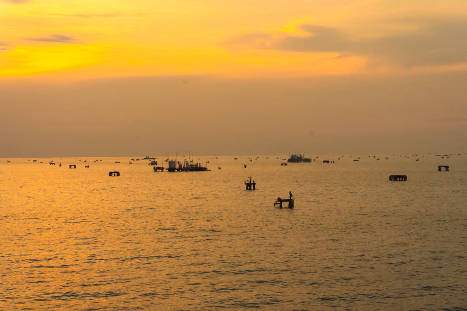 Sunset over Lake Maracaibo