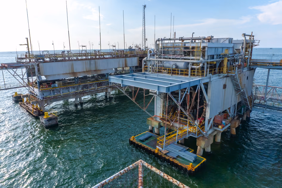 Production platform on Lake Maracaibo
