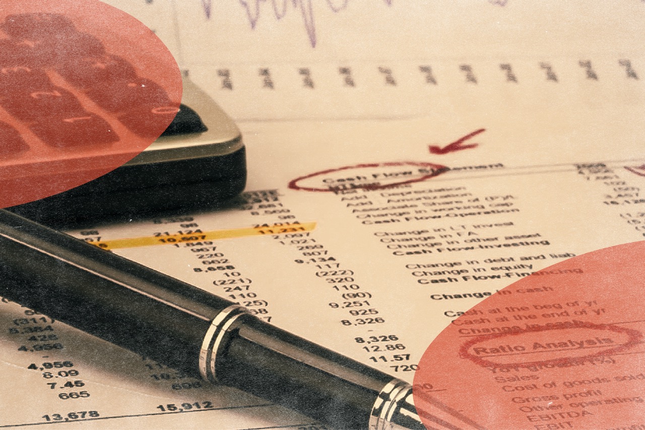 Founder working through a financial model