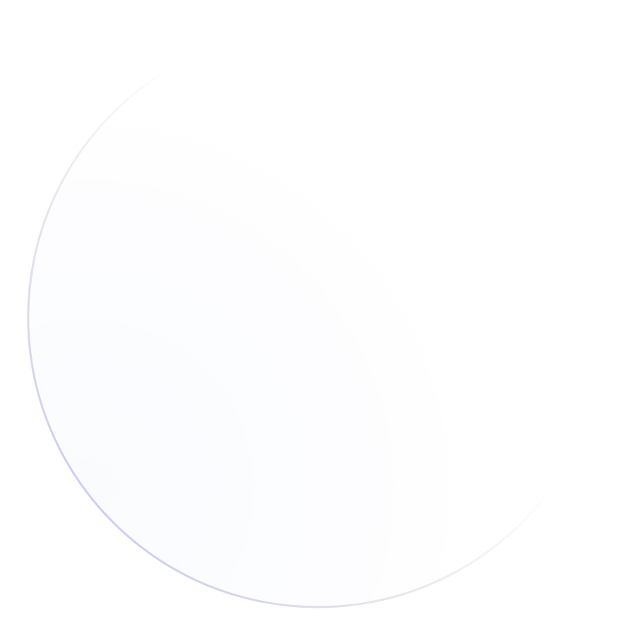 Partial view of a circle segment with concentric rings in varying shades of blue on a black background.