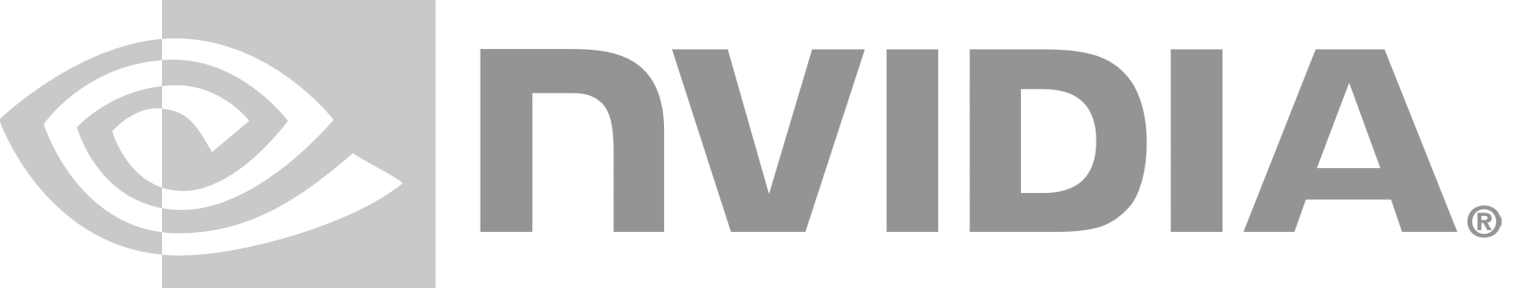 NVIDIA logo with a stylized eye symbol to the left of the word NVIDIA in uppercase letters.