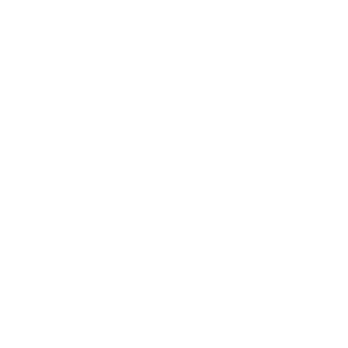 White capital letter G on black background.