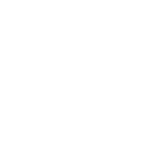 White capital letter L on a black square background.