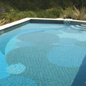 Residential pool before cleaning and restoration
