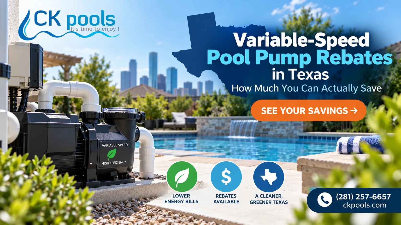 Variable-Speed Pool Pump Rebates in Texas: How Much You Can Actually Save