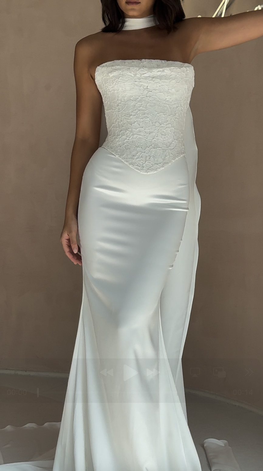 PAULA SATIN SKIRT by MWL BRIDE — 2