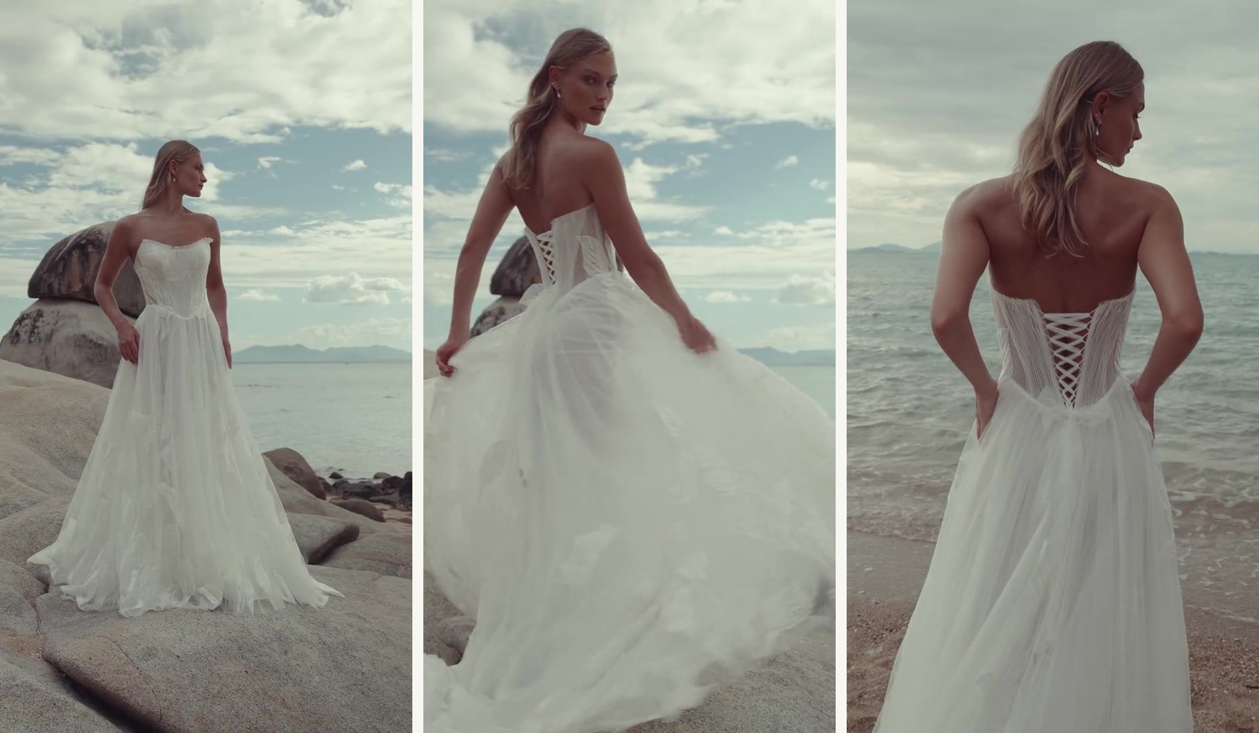 The OZARI gown by Madi Lane in motion, from the video on its page