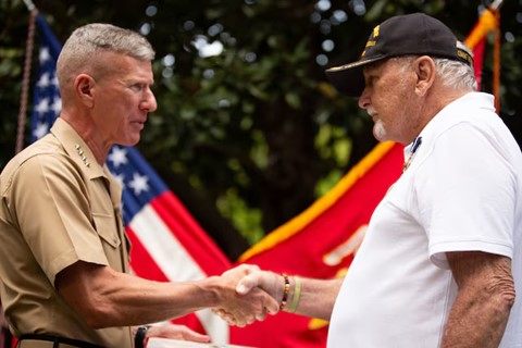 Commandant, General Eric Smith & Corporal Duke Heller Sr.
