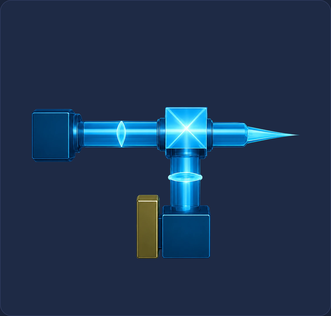 The IRIS imaging system. Four-color LEDs feed the Euclid light source; the light passes a collimating lens and critical illumination into a beam splitter and a 2x objective, and the returning image passes a tube lens into a CMOS camera.