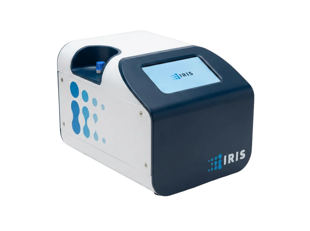 The IRIS TX-100 point-of-care instrument.