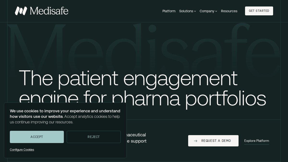 Screenshot of medisafe.com interface