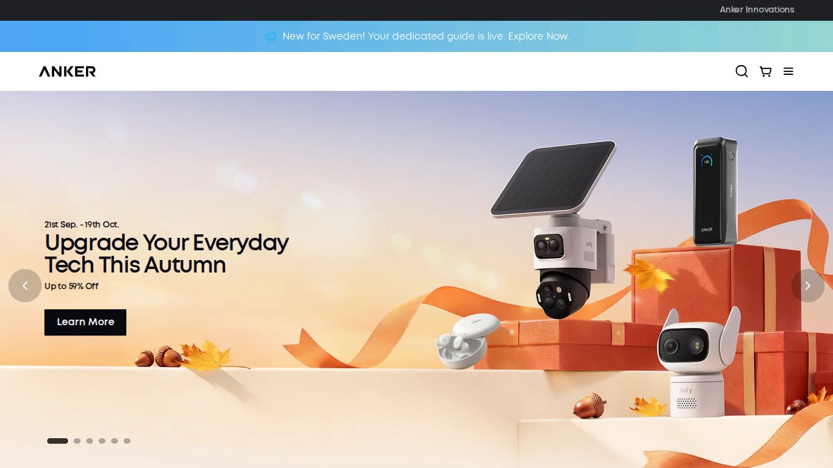 Screenshot of us.eufylife.com interface
