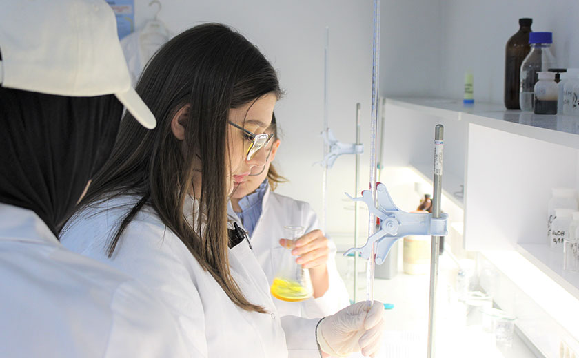 Pharmacy laboratory teaching at the Department of Pharmacy, SSST