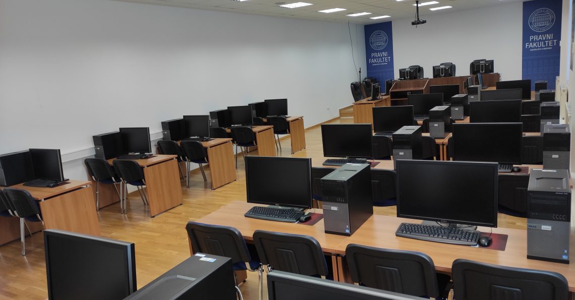 Simulation courtroom at the Faculty of Law, University of Mostar